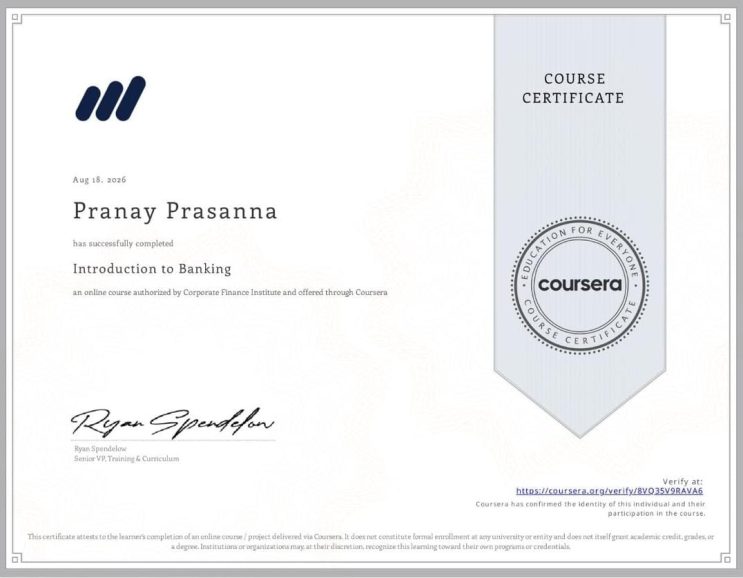 Introduction to Banking (CFI)